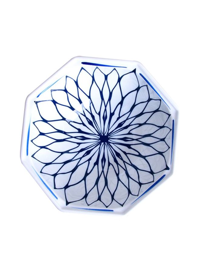 Sharpdo - Lotus Star Bowl White/Blue 22x22x9cm - Image 1