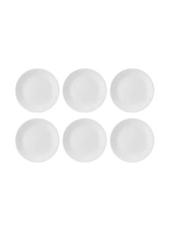 Corelle 6-Piece Livingware Dinner Plate Winter Forst White 26cm  - Image 1
