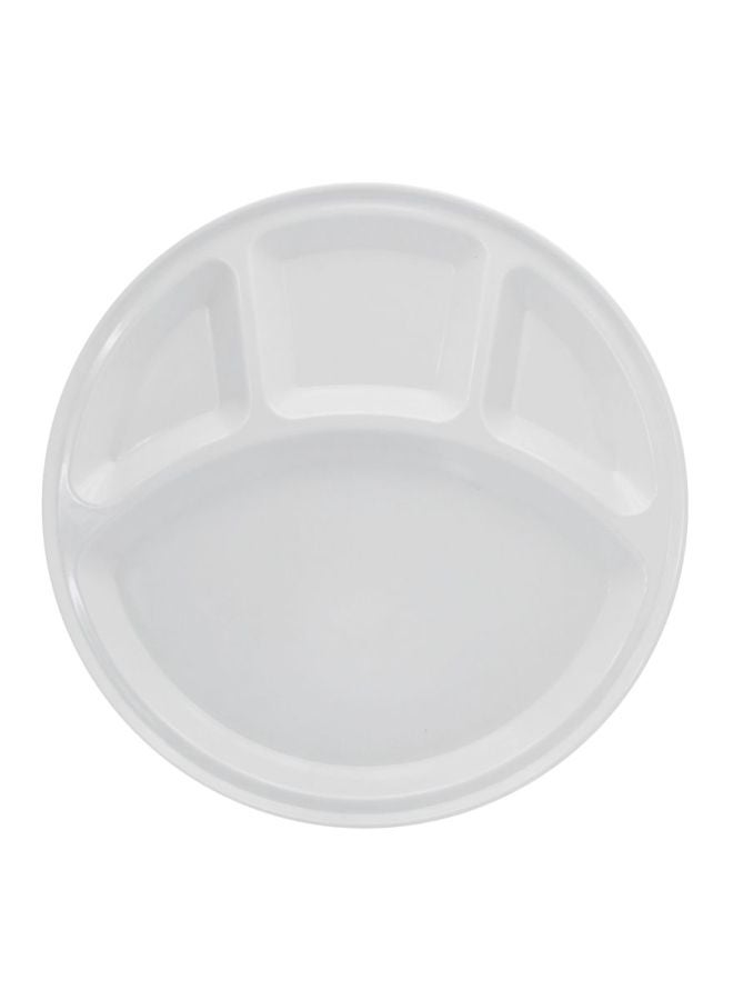 دينويل طبق عشاء بأربعة اقسام أبيض 33سم - Image 1