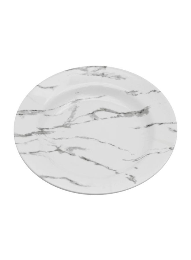 دينويل طقم أطباق شوربة من الميلامين من 6 قطع أبيض/رمادي 6x10.5بوصة - Image 4