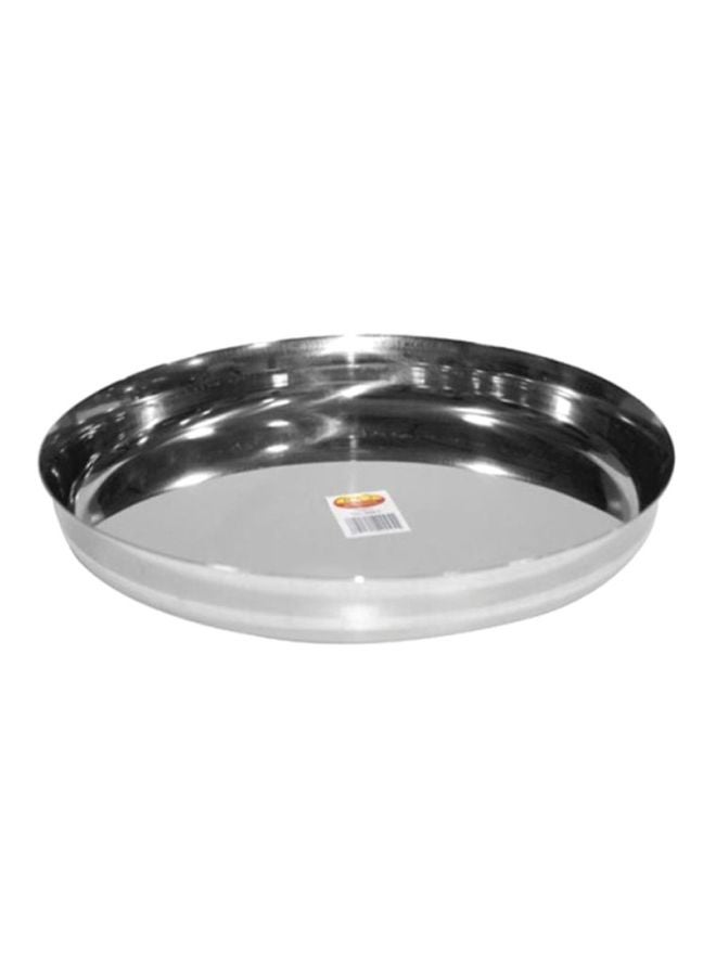 RAJ - Rimless Steel Plate Silver 24cm - Image 1