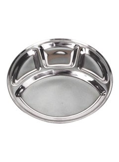 Stainless Steel Plate Silver 32.5cm