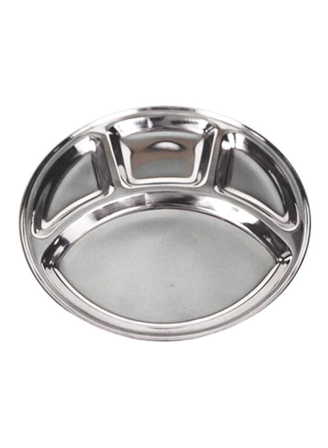 RAJ - Stainless Steel Plate Silver 32.5cm - Image 1