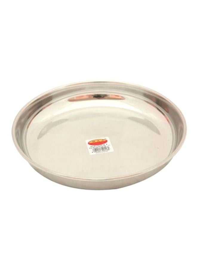 RAJ Stainless Steel Dinner Plate Silver 23cm 