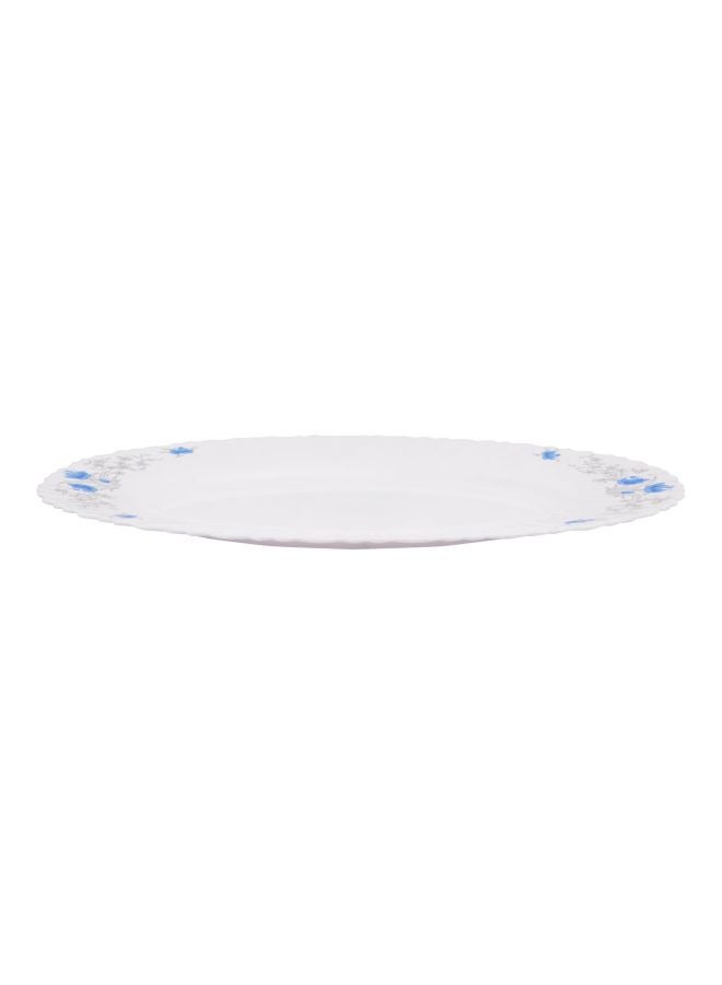 Royalford Dinner Plate White/Blue/Grey 14inch  - Image 2