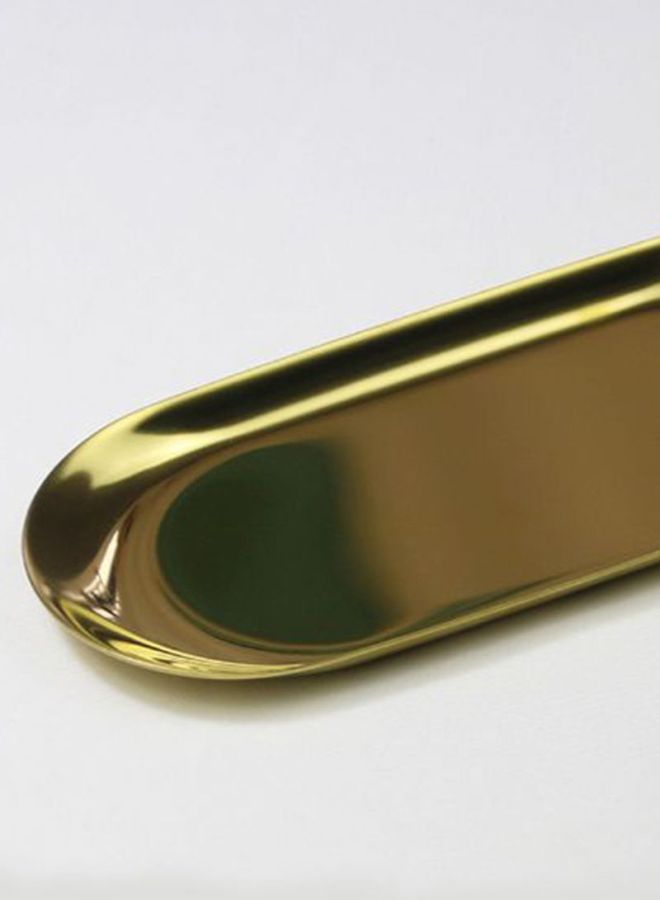 Sharpdo Oval Iron Plate Golden 18x8cm - Image 2