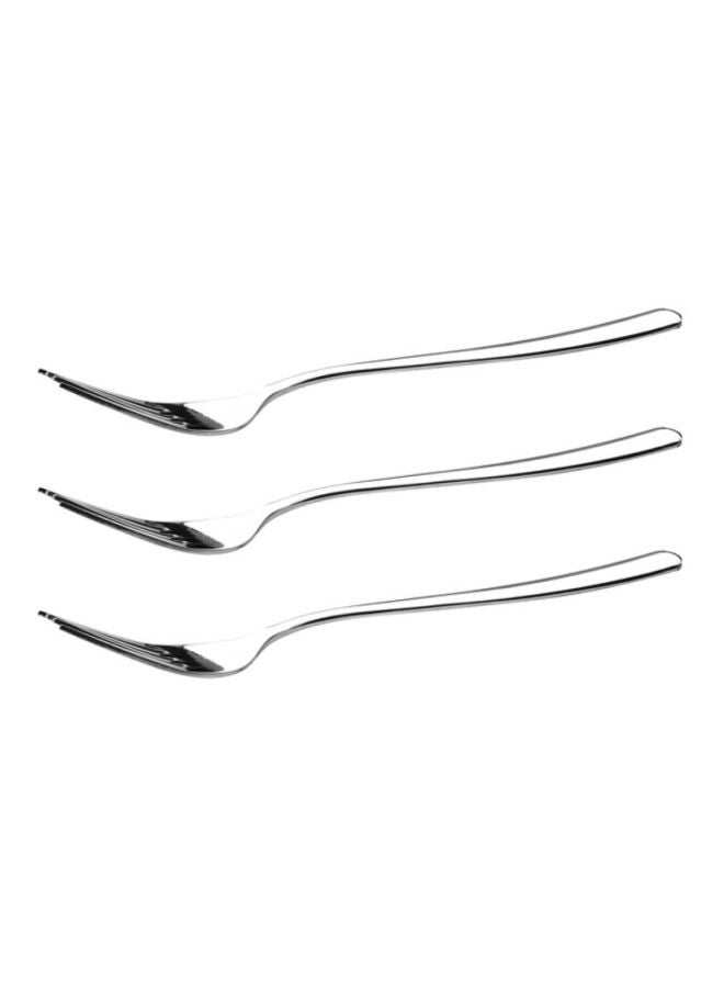 Royalford 3Pcs Dinner Fork 100% Food Grade Stainless Steel 20Cm Silver  - Image 1