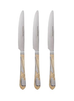Berger 3-Piece Dinner Knife Set Silver/Gold  - Image 1