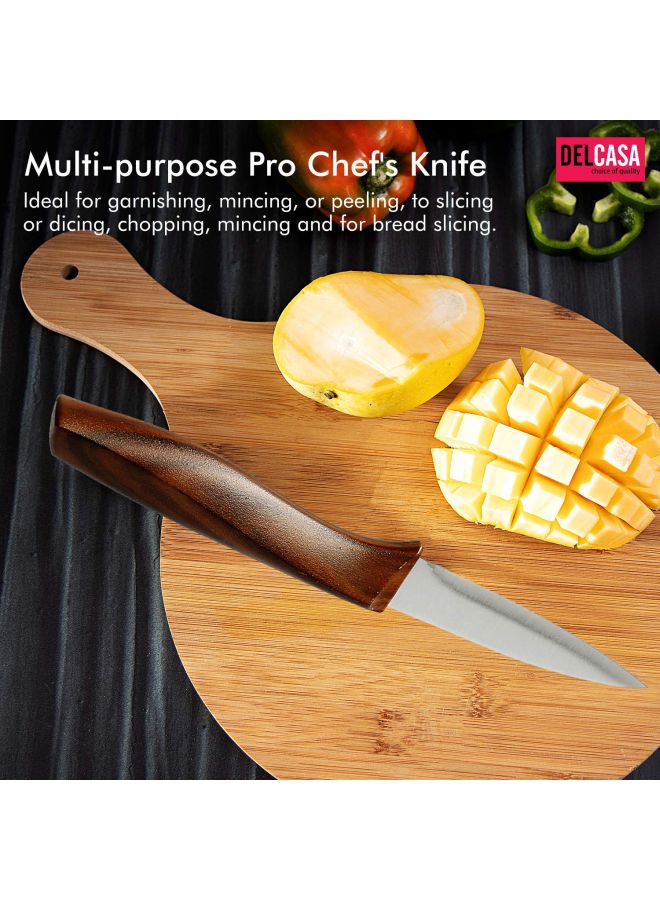 DELCASA Paring Knife Brown/Silver 3.5inch  - Image 3