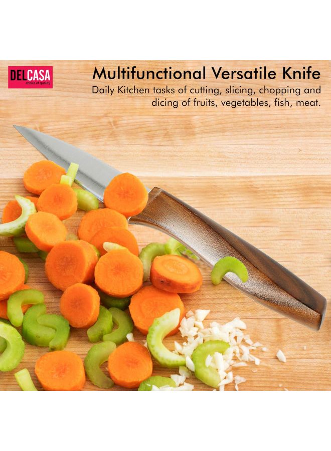 DELCASA Paring Knife Brown/Silver 3.5inch  - Image 5