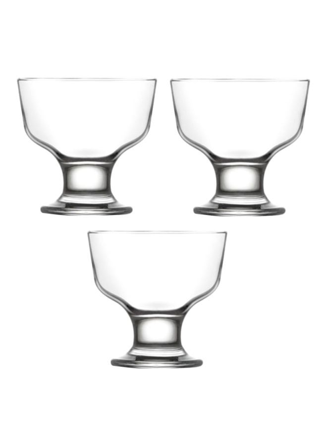 لاف طقم وعاء ديستينا للآيس كريم من 3 قطع شفاف 3x285ملليلتر - Image 1