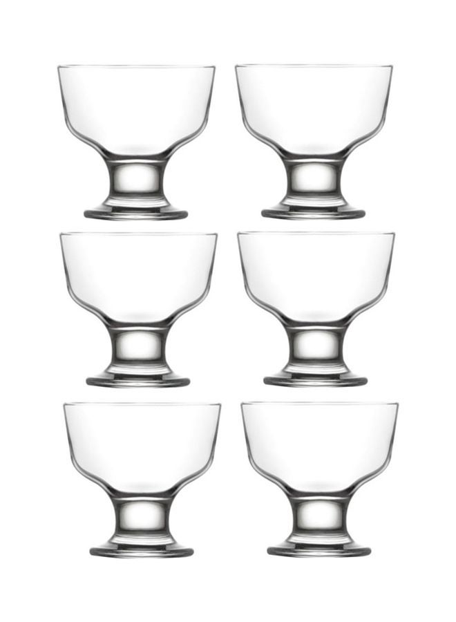 LAV 6-Piece Destina Ice Cream Bowl Set Clear 6x285ml  - Image 1