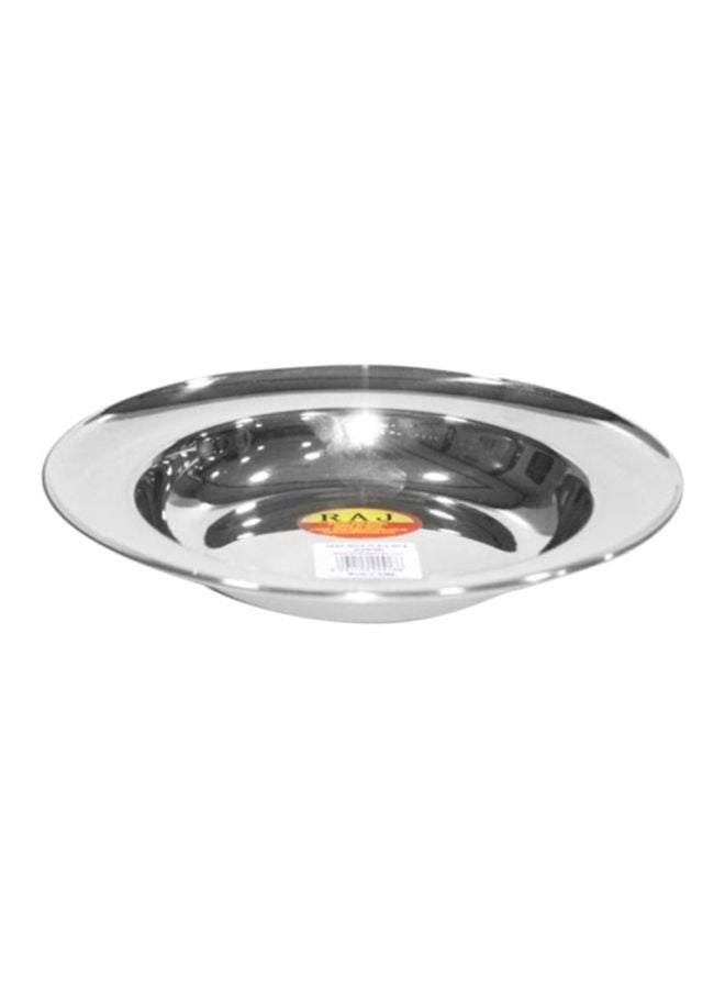 RAJ Stainless Steel Soup Plate Silver 23cm 
