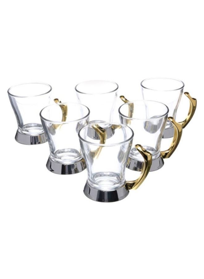 6-Piece Lux Tea Mug Set Gold 10x11x8cm - v1615615391/N11627457A_1