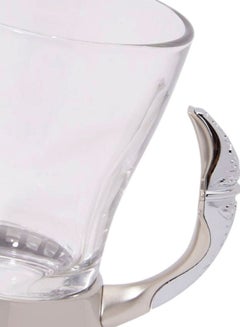 REGENT 6-Piece Classic Tea Mug Set Clear/Silver 10x11x8cm  - Image 2