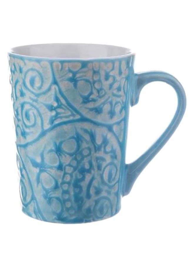 Creative Printed Coffee Mug Blue 13x11.3x9cm
