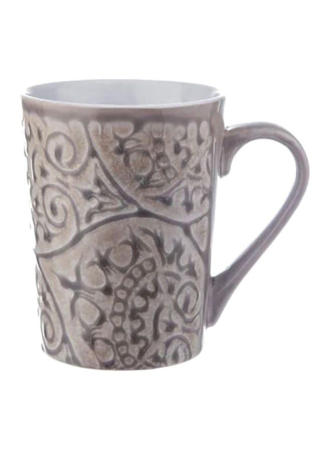 Sharpdo Creative Printed Coffee Mug Grey 13x11.3x9cm