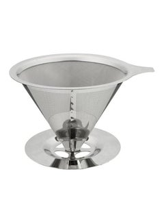 Beauenty Double Layer Stainless Steel Coffee Filter Holder Silver 12.5x8.7x1cm  - Image 1