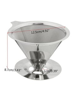 Beauenty Double Layer Stainless Steel Coffee Filter Holder Silver 12.5x8.7x1cm  - Image 3