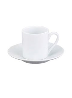 bodum Corona Coffee Cup With Saucer white 15.5 x 15.5 x 7.5cm 