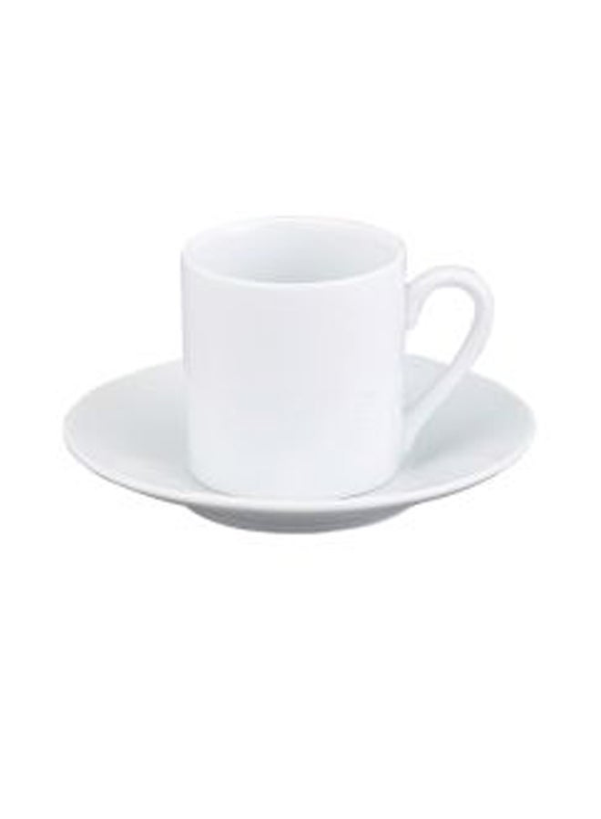 bodum - Corona Coffee Cup With Saucer white 15.5 x 15.5 x 7.5cm - Image 1