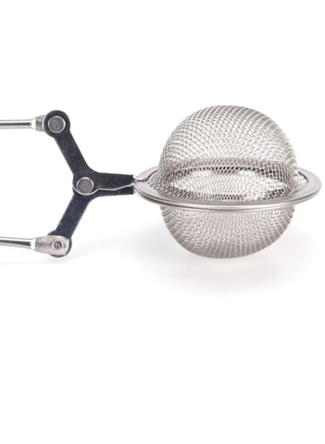 Sharpdo Stainless Steel Handle Tea Mesh Ball Filter Silver 15.5x3.5cm - Image 3