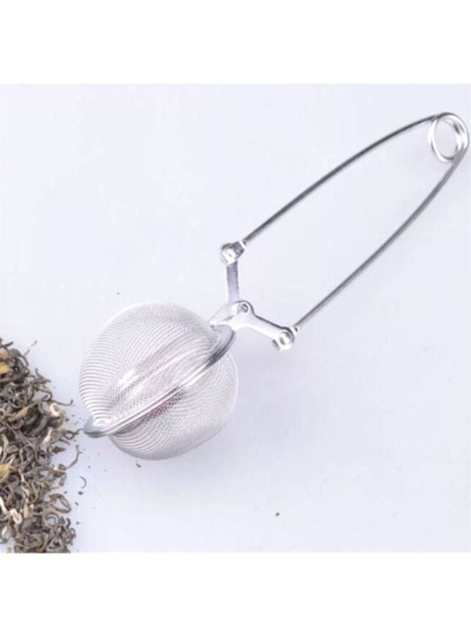 Sharpdo Stainless Steel Handle Tea Mesh Ball Filter Silver 15.5x3.5cm - Image 5
