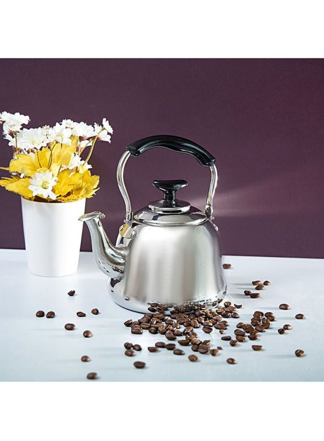 Royalford Stainless Steel Whistling Kettle Silver/Black  - Image 3
