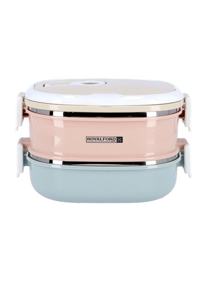 Two Layer Rectangular Lunch Box Multicolour 1800ml