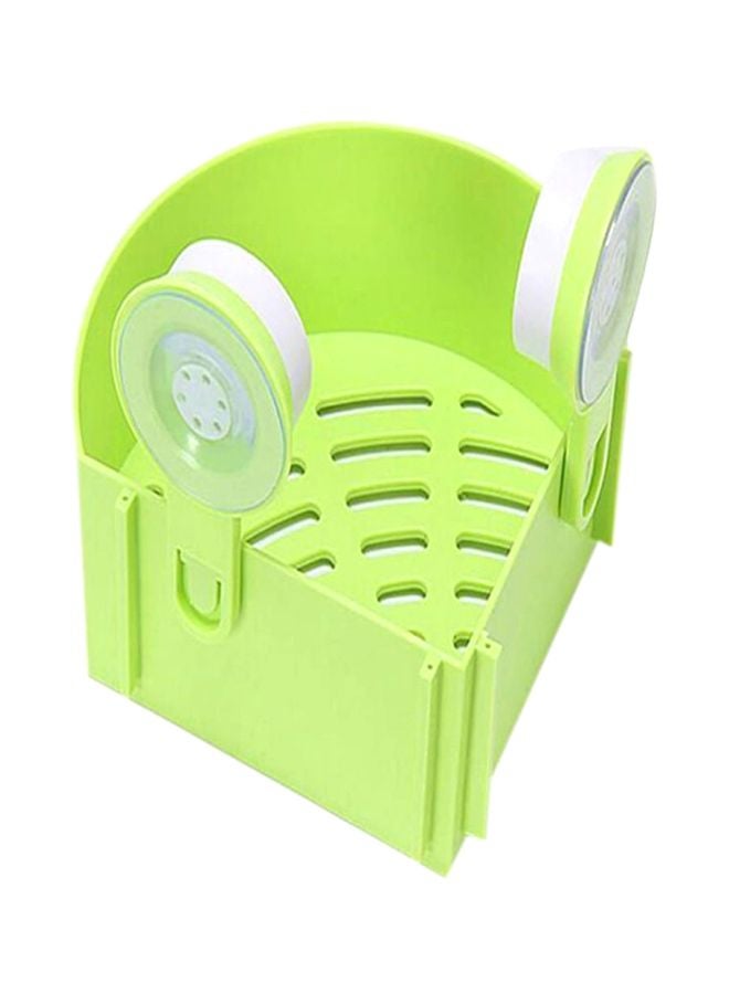 Beauenty Triangle Shape Storage Rack Green/White 7.28 x 3.35inch