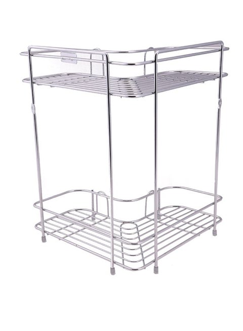 2L Corner Rack Made Of Durable Steel High Quality Chrome Plated