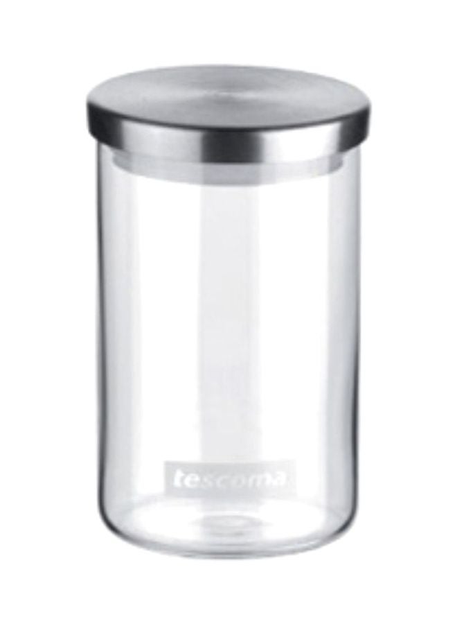 تسكوما مرطبان تخزين التوابل شفاف/فضي 10.5x6.6سم - Image 1