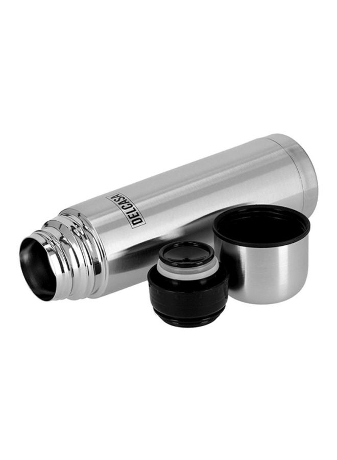DELCASA Stainless Steel Vacuum Water Bottle Silver/Black 1Liters  - Image 3
