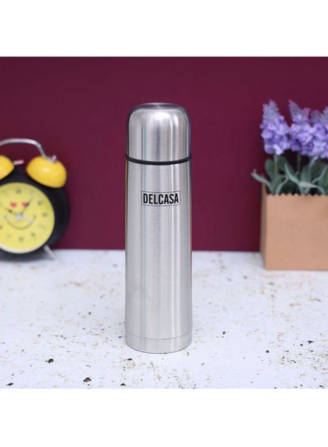 DELCASA Stainless Steel Vacuum Water Bottle Silver/Black 1Liters  - Image 5