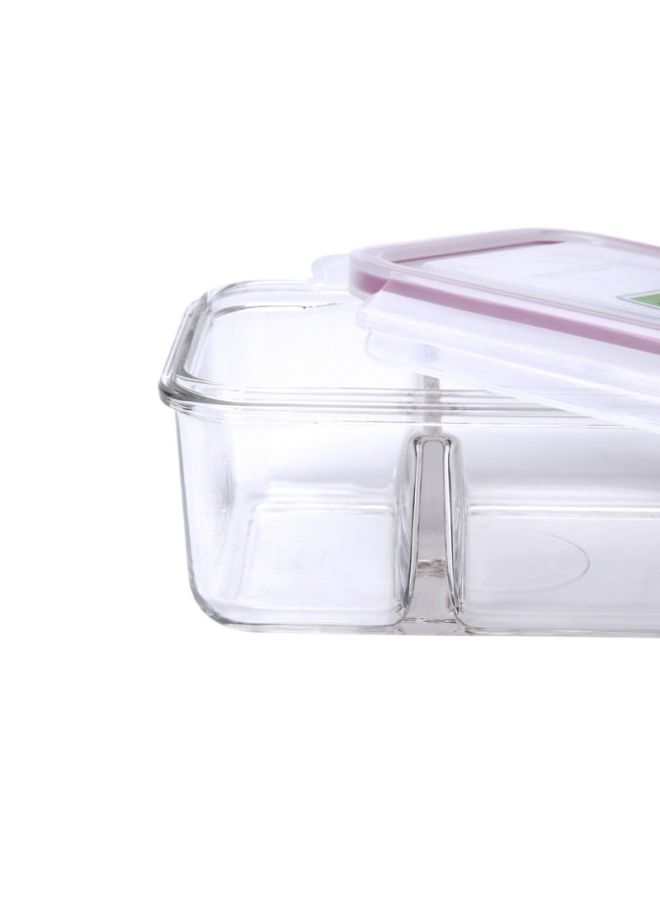 Glasslock Rectangular Container With Separator Clear 18 x 18 x 6cm  - Image 2
