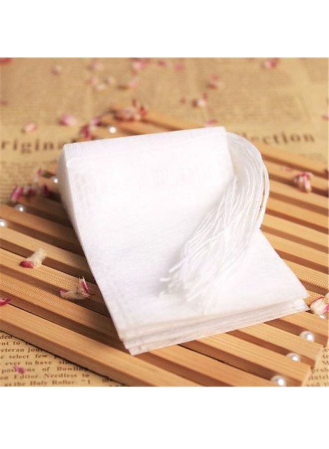 Sharpdo - 100-Piece Fabrics Tea Infuser White 7.5x5.5x5cm - Image 1