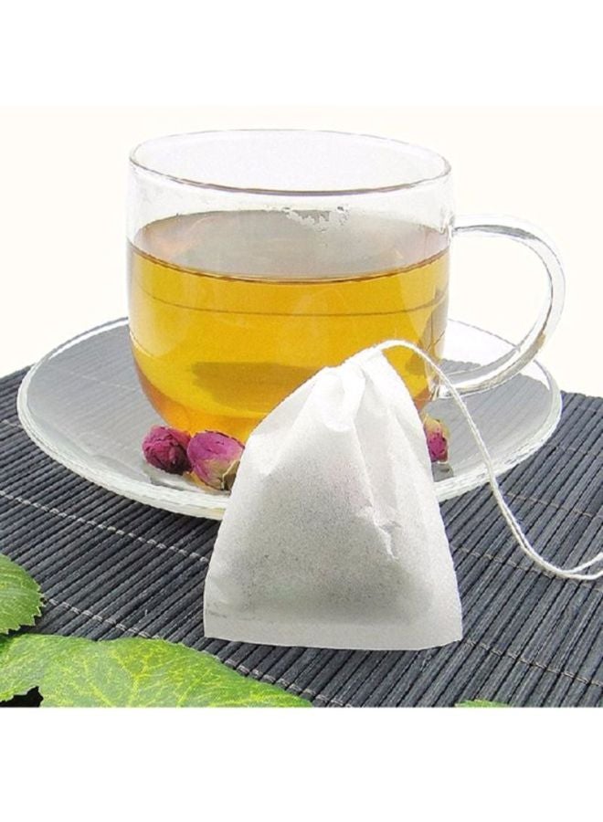 Sharpdo - 100-Piece Fabrics Tea Infuser White 7.5x5.5x5cm - Image 1