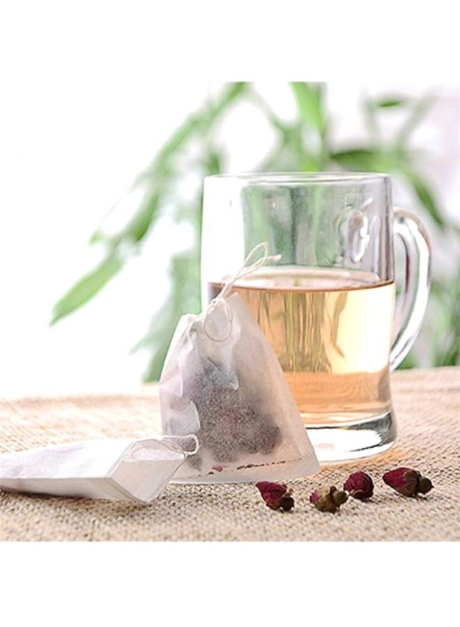 Sharpdo - 100-Piece Fabrics Tea Infuser White 7.5x5.5x5cm - Image 1