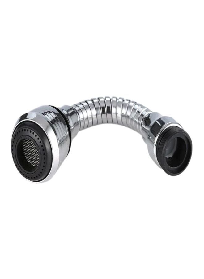 Sharpdo Rotatable Water Saving Tap Bubbler Filter Silver/Black 24x6x3cm - Image 2