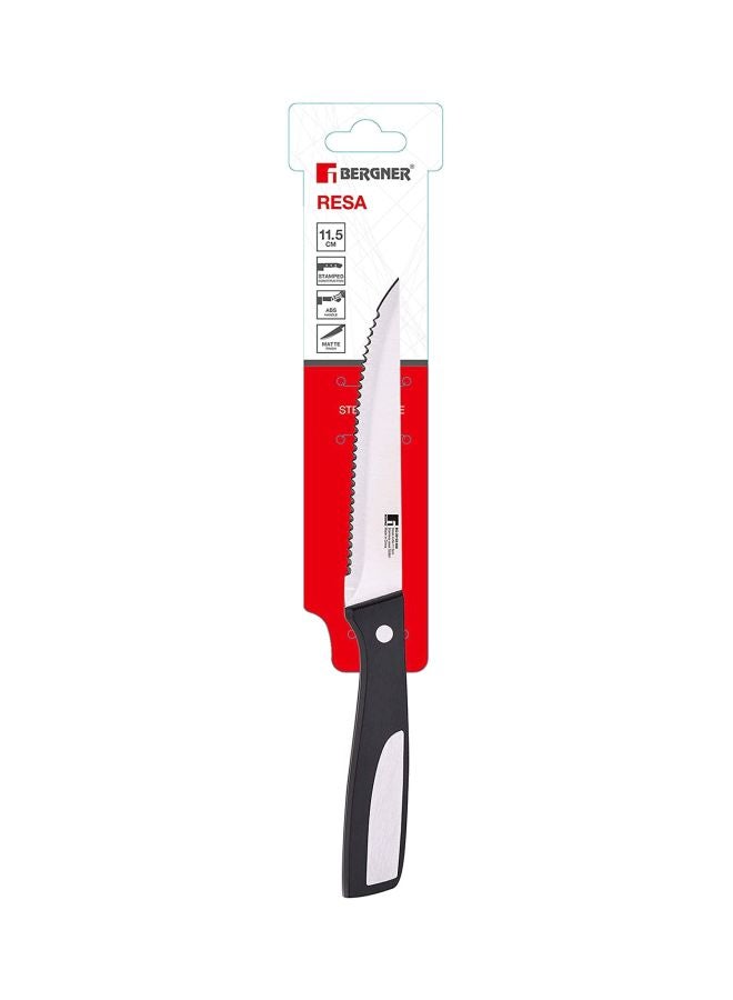 BERGNER Resa Steak Knife Silver/Black 11.5cm  - Image 3