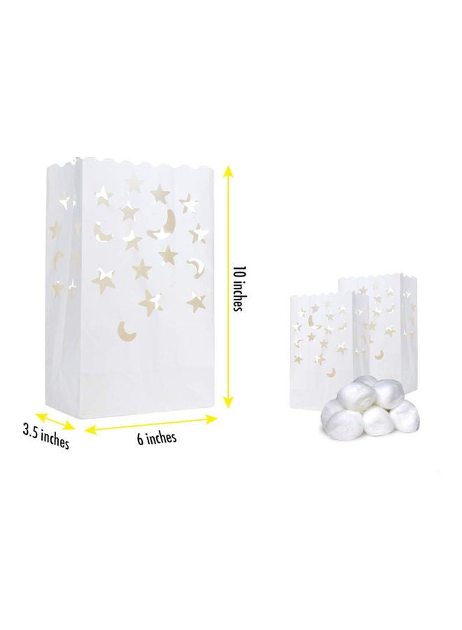 آيسانك مجموعة من 20 كيس مضيئ للحفلات 26x15x9سم - Image 3