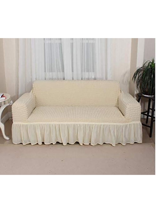 7-Seater Sofa Cover Set Off White  - Image 2