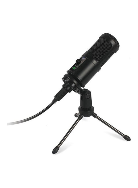 Portable Radio Directional Podcast Condenser Microphone Kit ANY0047 Black