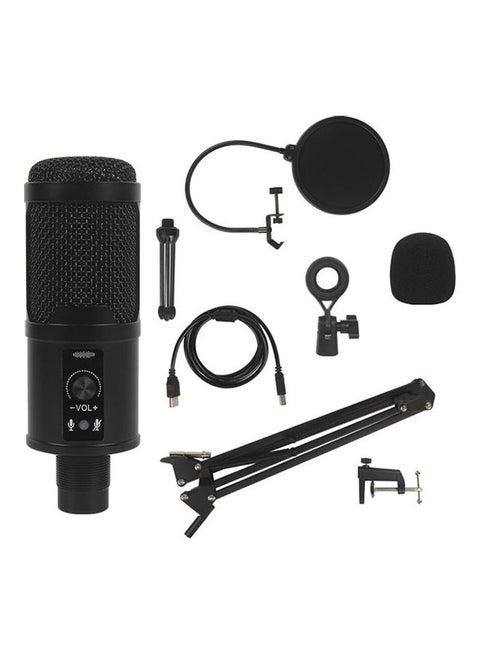 Professional Studio Recording Condenser Microphone Kit ANY0051 Black