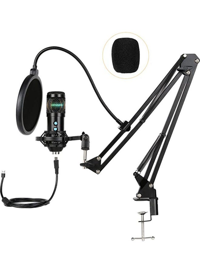 Arabest - Professional Condenser Computer Cardioid Microphone Kit with Mute Key ANY0056 Black - Image 1