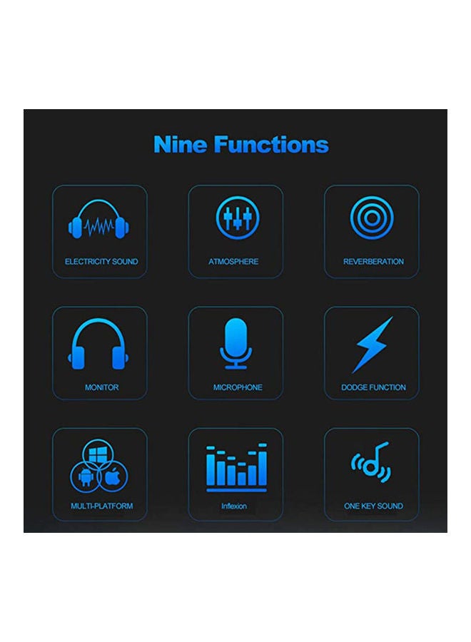 Arabest 13-Piece Multi-Functional Live Sound Card Studio Broadcasting Recording Microphone Set ANY0065 Multicolour - Image 2