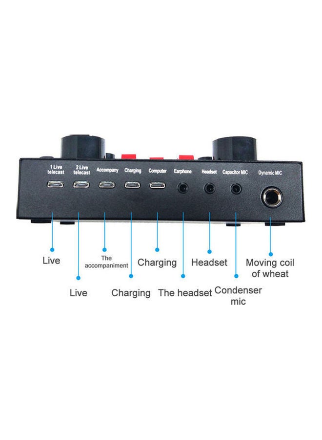 Arabest - Professional Live Sound Card BM800 USB Condenser Microphone Kit with Tripod Stand ANY0076 Multicolour - Image 1