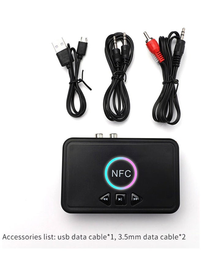 Generic - NFC Bluetooth 5.0 Audio Receiver D10 Black - Image 1