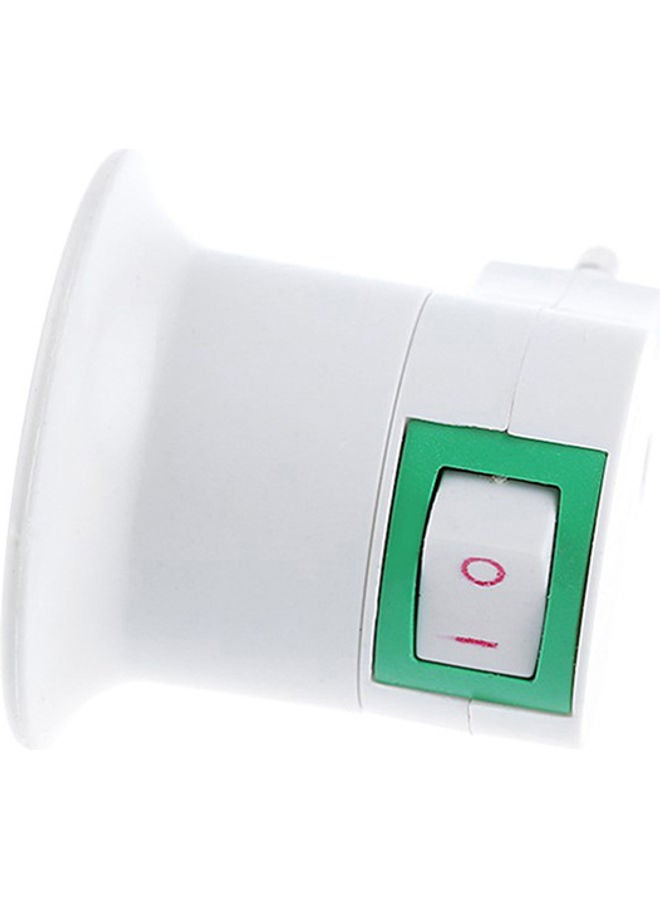 Generic - 3-Piece EU Plug to E26/E27 for Adapter LED Light Bulb White - Image 1