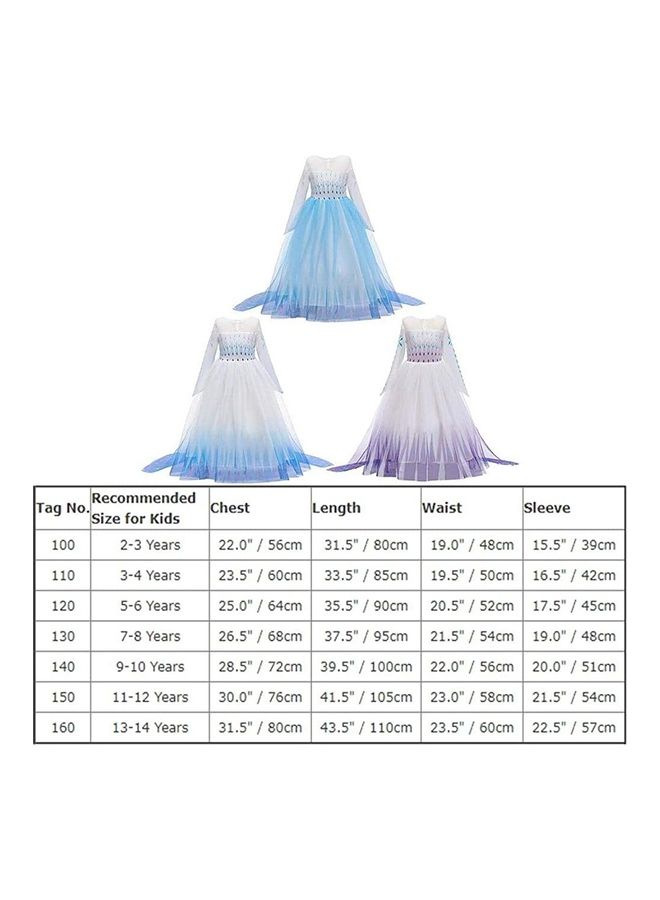 XiuWoo Princess Cosplay Carnival Dress-Up Costume 100cm - Image 4